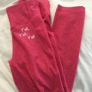 Pink Limited Edition Outdoor Voices Y’all Leggings